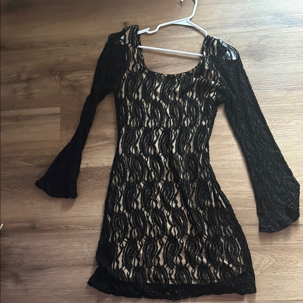 Elegant Black Lace Dress